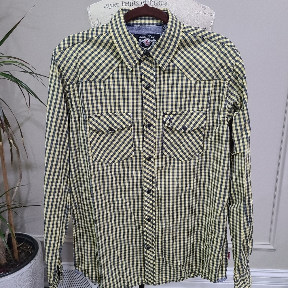 English Laundry Men's Checkered Shirt Sz.L